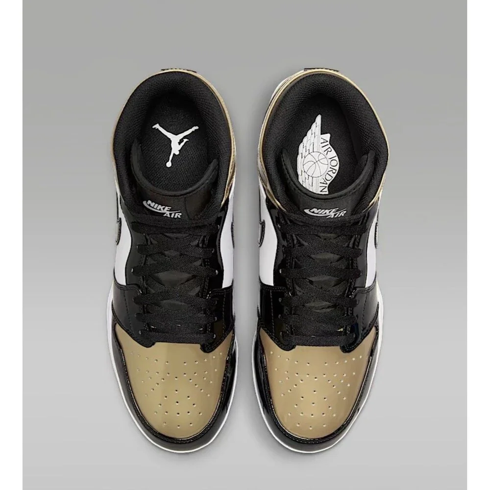 Size 11.5 - Air Jordan 1 Mid TD Cleat Gold FJ6805 701 Metallic Gold White New